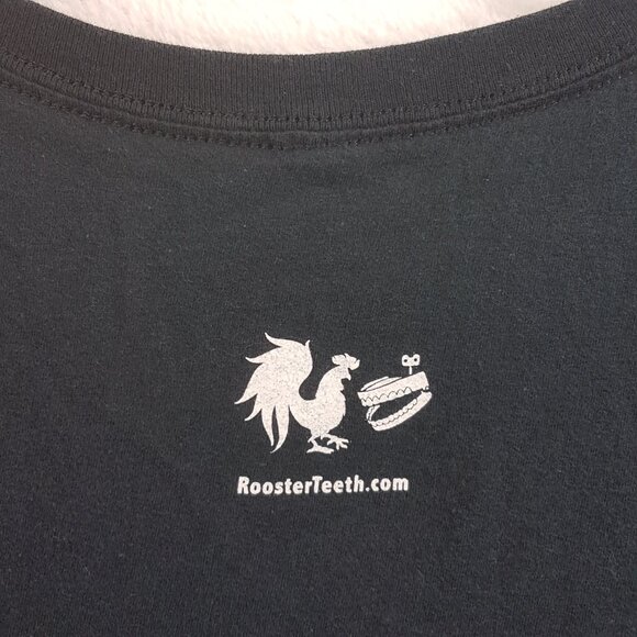 Vintage ROOSTER TEETH Creatures of Grimm Tee Shirt Large US L Graphic Tee Black - Picture 10 of 12